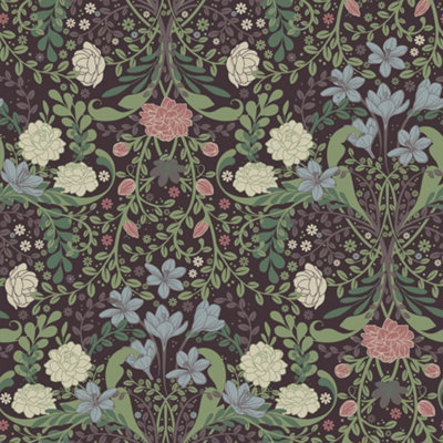 Galerie - Sommarang 2 Wallpaper - Floral - Purple - Image 3