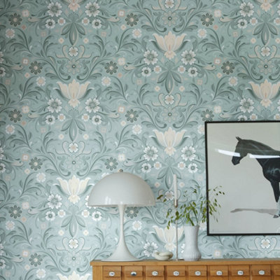 Galerie Unisex Cream Sommarang 2 Floral Print 10M Wallpaper - Image 3