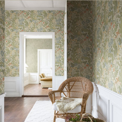 Galerie Sommarang 2 Beige Elise Floral Wallpaper Roll from B&Q