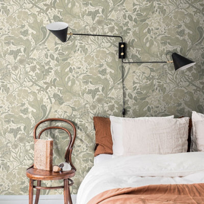 Galerie Sommarang 2 Cream Elise Floral Wallpaper Roll from B&Q