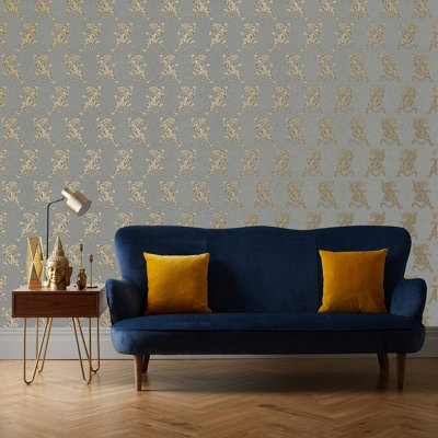 Rasch Portfolio Tiger Motif Wallpaper from B&Q