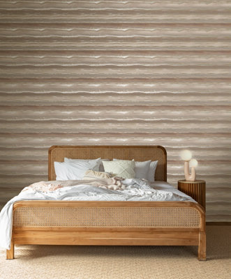 Rasch Mirage Horizon Dusky Rose Wallpaper from B&Q