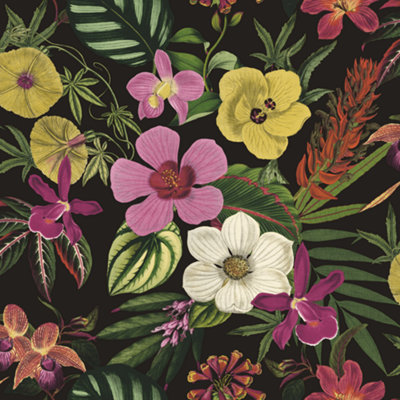 B&Q -  Elegant Homes Priya Floral Multi Flowers Wallpaper 284262
