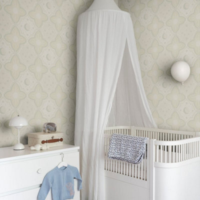 Galerie Resan Beige Sun And Moon Wallpaper from B&Q