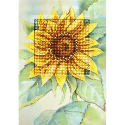 B&Q -  Counted Cross Stitch Kit: Greetings Card: Sunflower