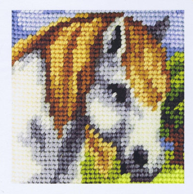 Orchidea Needlepoint Kit: My First Embroidery: White Horse - Image 4