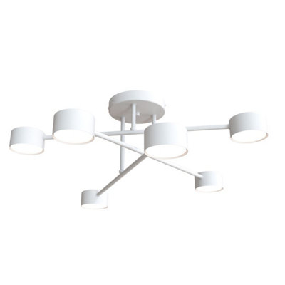Emibig Lighting Emibig Halo Ceiling Lamp 6 X Gx53 White