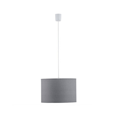 Luminosa Lighting Light/Grey Luminosa Ing Luminosa Rondo Cylindrical Pendant Ceiling 1Xe27 30Cm