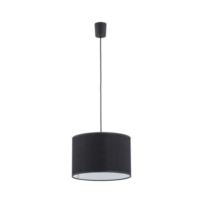Luminosa Lighting Light/Black Luminosa Ing Luminosa Rondo Cylindrical Pendant Ceiling 1Xe27 30Cm