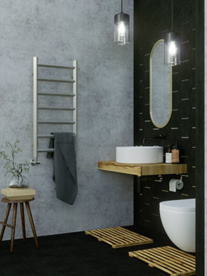 Terma Crystal Towel Warmer (W)400Mm X (H)840Mm Sparkling Gravel