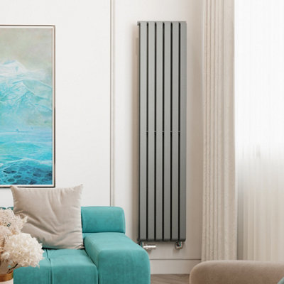 B&Q -  Radiator Warp Room1800H X 395W (mm)Salt N Pepper