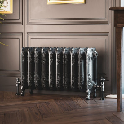 Terma Oxford Raw Metal Hydronic Horizontal Designer 2929Btu Radiator(W)852mm X (H)470mm from B&Q