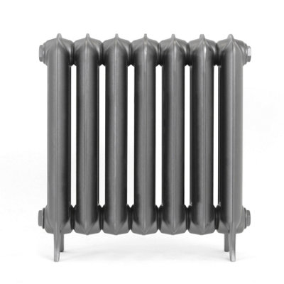 Terma Plain Raw Metal 2 Column Radiator(W)606mm X (H)620mm from B&Q