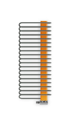 B&Q -  Michelle Graphite & Orange Electric & Gas Towel Warmer (W)500mm X (H)1200mm