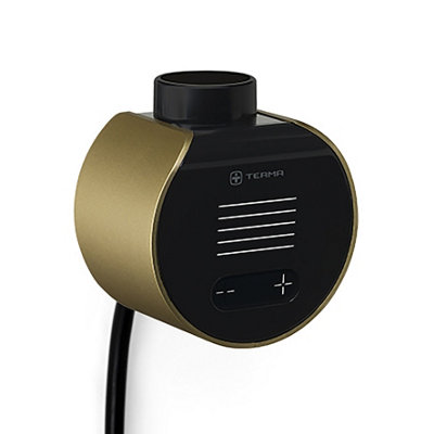 Terma Heating Element Veo Wi-Fi Element ControllerBrass ClamshellBlack Fascia (Supplied With Uk Plug Pre Fitted) from B&Q