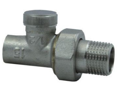 Goshe Straight Shutoff Valve 15mm X G1/2 Inch Male Bsp Soldered Radiator Heater from B&Q