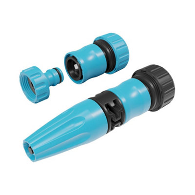 B&Q -  Garden Plastic Spray 4 Piece 3/4'' Hose Connector Nozzle Set