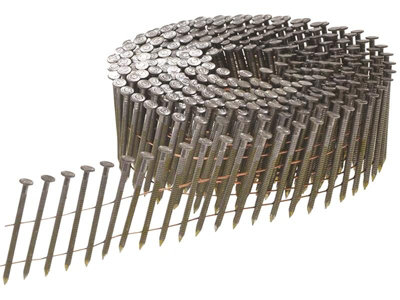 B&Q Bostitch N203r40q Bright Ring Shank Coil Nails 2.1 X 40Mm (Pack 24,500) Bosn203r40q