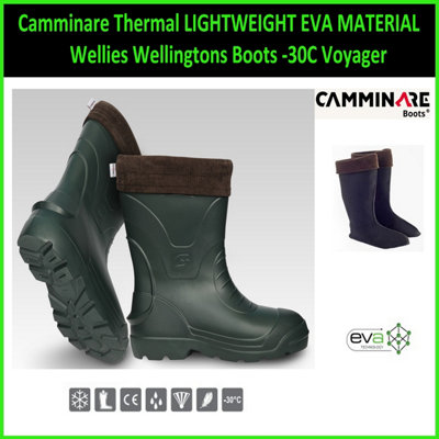 Camminare Thermal Lightweight Eva Material Wellies Wellingtons Boots -30C Voyager (Size Uk 11.5/eu 47) from B&Q