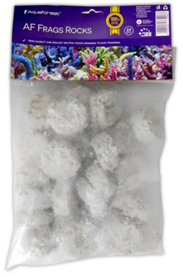 Aquaforest Af Frags Rocks X 24 Coral Fragging Aquascaping Marine Aquarium Tank from B&Q