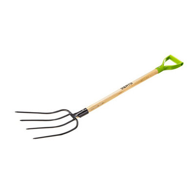Neo Tools Verto Universal Fork 4 Teeth Wooden Handle With Plastic Grip from B&Q