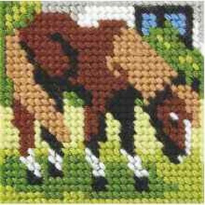 Groves Of Thames Emb Kit Horse - Needlepoint Kit: My First Embroidery: Mini: Horse - Orchidea Size 6.5