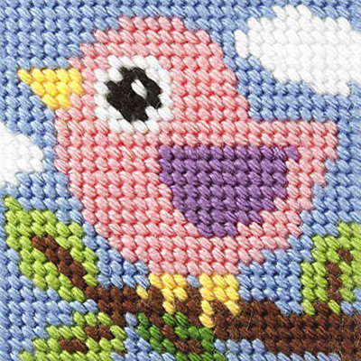 B&Q -  Emb Kit BirdNeedlepoint Kit: My First Embroidery: Mini: BirdOrchidea - Image 4