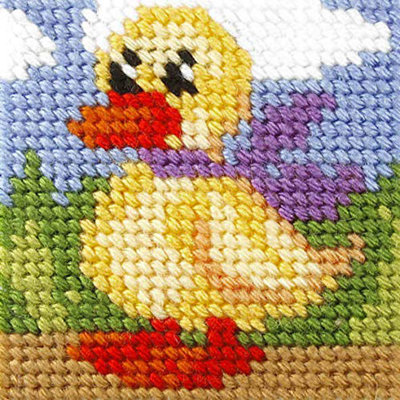 B&Q -  Emb Kit DuckNeedlepoint Kit: My First Embroidery: Mini: DuckOrchidea