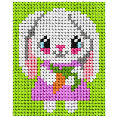 Groves Of Thames Emb Rabbit - Needlepoint Kit: My First Embroidery: Rabbit - Orchidea 1St