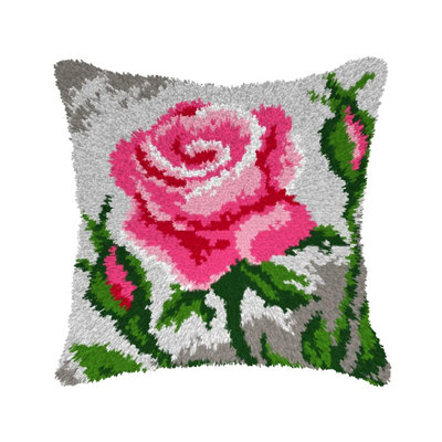 B&Q -  L/hk Cush RosesLatch Hook Kit: Cushion: RosesOrchidea