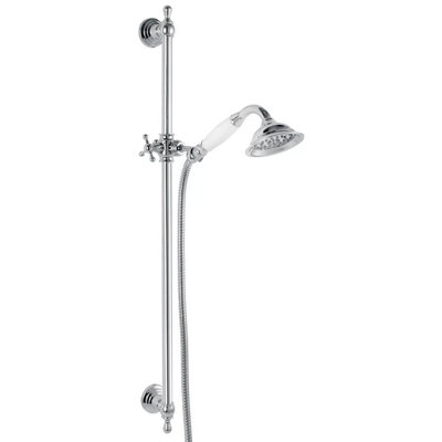 Ferro Retro Nostalgia Chrome Plated Plastic Shower Colum Set With Sliding Head from B&Q