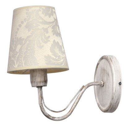 Luminosa Lighting Luminosa Malbo Candle Wall Lamp 26Cm White/Gold
