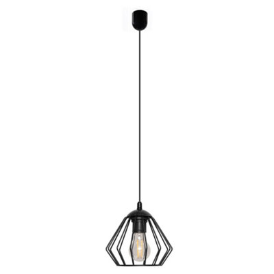 Luminosa Ing Luminosa Agat Wire Frame Pendant Ceiling 18Cm Light/Black