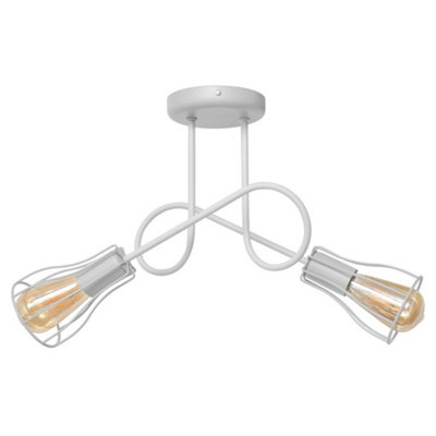 Luminosa Lighting Light/White Luminosa Ing Luminosa Oxford Multi Arm Semi Flush Ceiling 41Cm