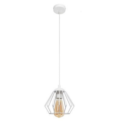 Luminosa Ing Luminosa Agat Wire Frame Pendant Ceiling 18Cm Light/White