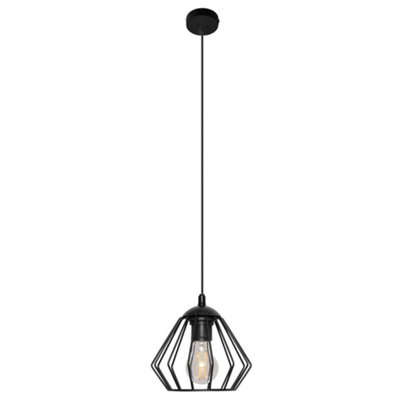 Luminosa Ing Luminosa Agat Wire Frame Pendant Ceiling 18Cm Light/Black