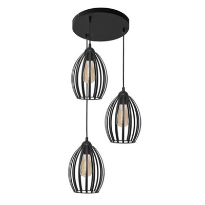 Luminosa Ing Luminosa Dali Cluster Pendant Ceiling 38Cm Light/Black