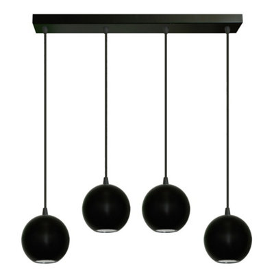 Luminosa Ing Luminosa Midway Straight Bar Pendant Ceiling 60Cm Light/Black