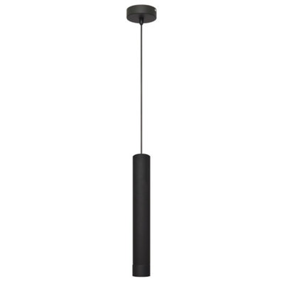 Luminosa Lighting Luminosa Tuba Slim Pendant Ceiling Light Black 10Cm