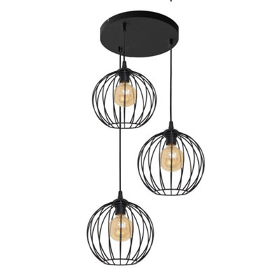 Luminosa Lighting Luminosa Mercure Cluster Pendant Ceiling Light Black 40Cm from B&Q