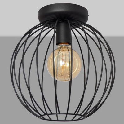 Luminosa Ing Luminosa Mercure Semi Flush 30Cm Light/Black