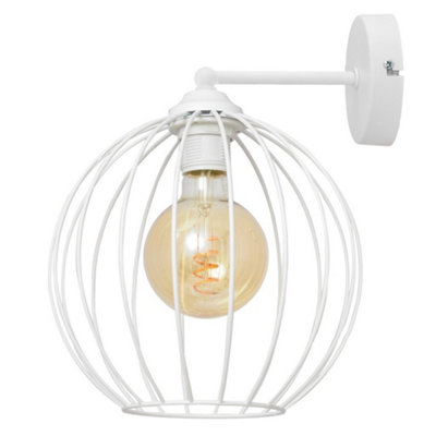 Luminosa Lighting Luminosa Mercure Wall Lamp White 26Cm from B&Q