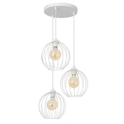 Luminosa Lighting Luminosa Mercure Cluster Pendant Ceiling Light White 40Cm from B&Q