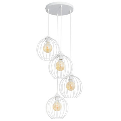 Luminosa Lighting Luminosa Mercure Cluster Pendant Ceiling Light White 40Cm from B&Q