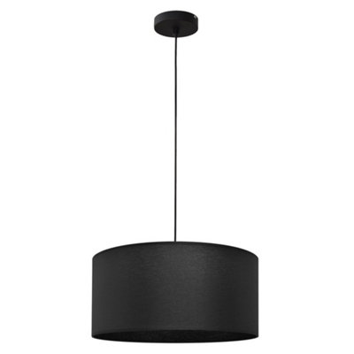 Luminosa Ing Luminosa Alba Cylindrical Pendant Ceiling 40Cm Light/Black