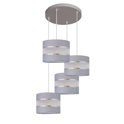 Luminosa Lighting Luminosa Helen Spotlight Clusters GreySilver 35Cm from B&Q