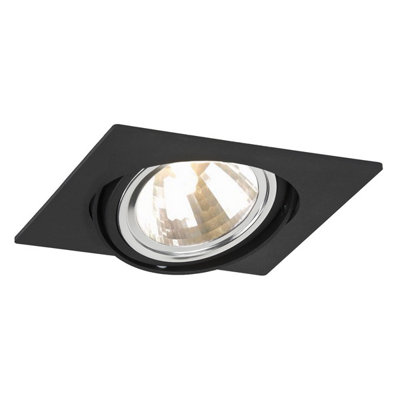B&Q -  Luminosa Olimp G9 Single Recessed Downlight Black Structure