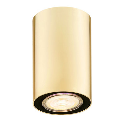 Luminosa Lighting Luminosa Tyber Plus Surface Mounted Downlight Brass Steel