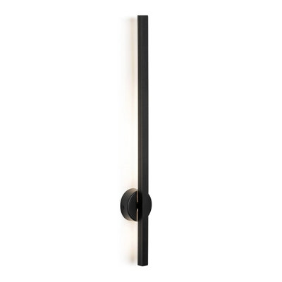 Luminosa Lighting Luminosa Asse 60Cm Integrated Led Wall Lamp Black Structure 3000K from B&Q