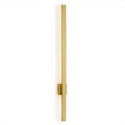 Luminosa Lighting Luminosa Asse 60Cm Integrated Led Wall Lamp Brushed Brass 3000K from B&Q